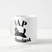 Mug Amateur du Nap de chat mignon (Devant gauche)