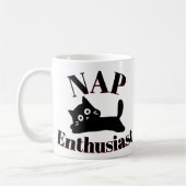 Mug Amateur du Nap de chat mignon (Gauche)