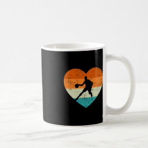 Mug Amateurs de basket-ball Heart Love Retro Valentine