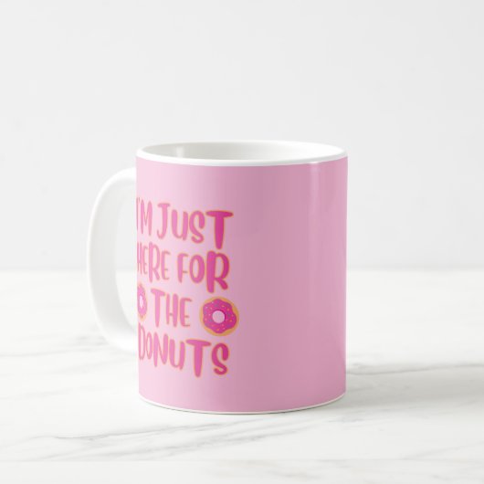 Mug Amateurs de beignets rose (Devant gauche)