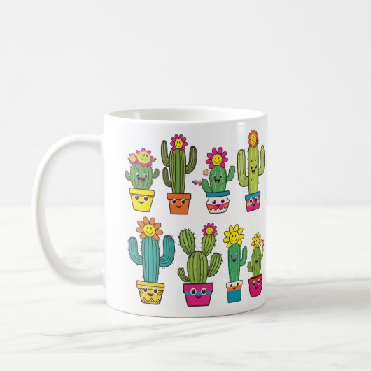 Mug Amateurs de cactus mignons (Gauche)