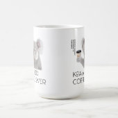 Mug Amateurs de café Fluffy Koala Pun (Centre)