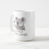 Mug Amateurs de café Fluffy Koala Pun (Devant gauche)