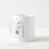 Mug Amateurs de café heureuse Sainte-Valentin drôle (Devant gauche)