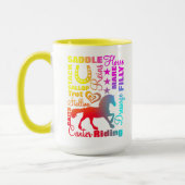 Mug Amateurs de chevaux Colorful mite (Gauche)