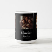 Mug Amateurs de Chocolat Noir Établis 3 Photo Script (Centre)