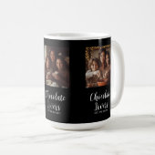 Mug Amateurs de Chocolat Noir Établis 3 Photo Script (Devant droit)