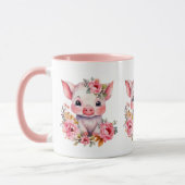 Mug Amateurs de cochons de la campagne mignonne (Gauche)