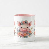 Mug Amateurs de cochons de la campagne mignonne (Centre)