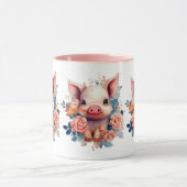 Mug Amateurs de cochons de la campagne mignonne (Centre)