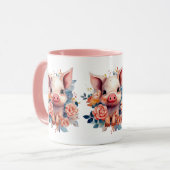 Mug Amateurs de cochons de la campagne mignonne (Devant gauche)