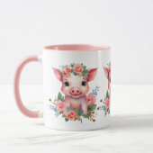 Mug Amateurs de cochons de la campagne mignonne (Gauche)