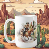 Mug Amateurs de cowboy cool ajouter monogramme
