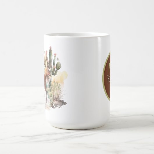 Mug Amateurs de cowboy cool ajouter monogramme (Centre)