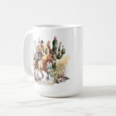 Mug Amateurs de cowboy cool ajouter monogramme (Devant gauche)