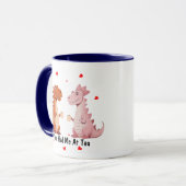 Mug Amateurs de dinosaures Saint Valentin Candy Mug, P (Devant gauche)