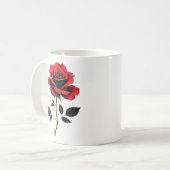 Mug Amateurs de fleurs de rose rouge simple Jardinage (Devant gauche)
