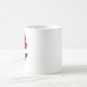 Mug Amateurs de fleurs de rose rouge simple Jardinage (Centre)