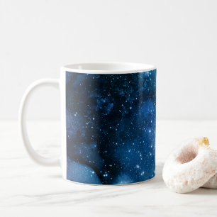 Mug Amateurs de galaxie Starry Space Blue Sky White Sp