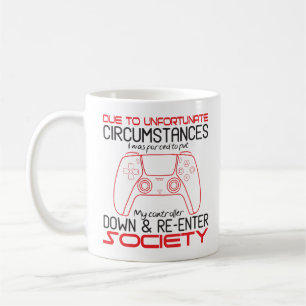 Mug Amateurs de jeux vidéo posez ma manette drôle de j