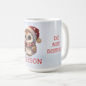 Mug Amateurs de livres| Chouette mignonne| Relevé drôl (Devant droit)