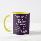Mug Amateurs de livres Citation de texte amusant (Gauche)