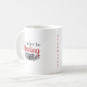 Mug Amateurs de livres Je préfère lire papillon (Devant gauche)