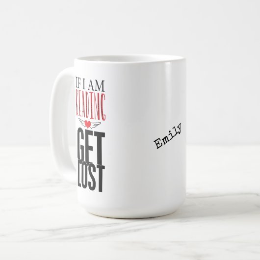 Mug Amateurs de livres Si je lis se perdre (Devant gauche)