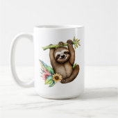 Mug Amateurs de paresse mignonne ajouter monogramme (Gauche)