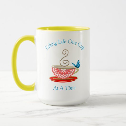 Mug Amateurs de thé mignonne Personnalisé (Gauche)