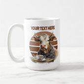 Mug Amateurs de vache mignonne ajouter du texte (Gauche)
