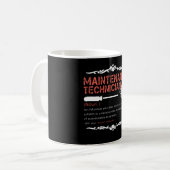 Mug Amateurs mécaniques|Définition du technicien de ma (Devant gauche)