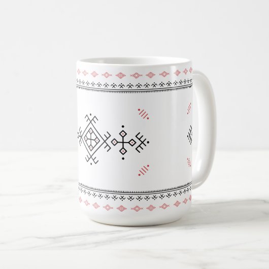Mug Amazigh Pattern Berber Art (Devant droit)