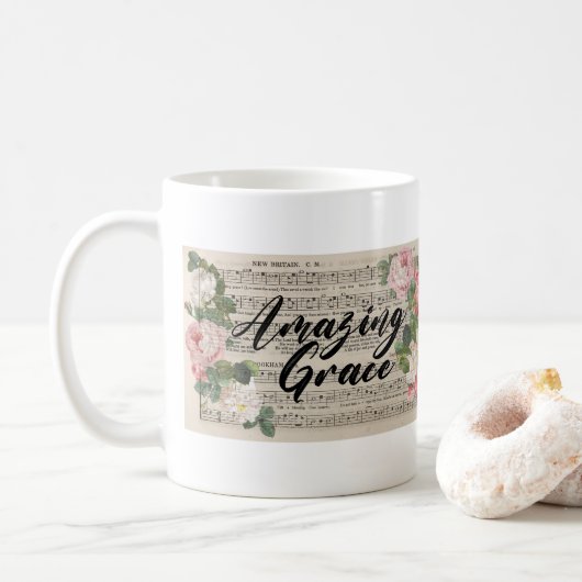 Mug Amazing Grace - Partition Originale (Avec donut)