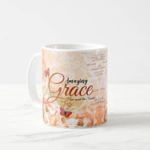 Mug Amazing Grace pêche douce floral  
