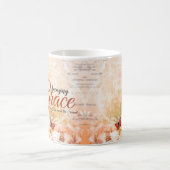 Mug Amazing Grace pêche douce floral (Centre)