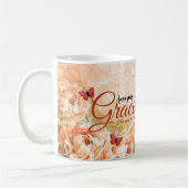 Mug Amazing Grace pêche douce floral (Gauche)