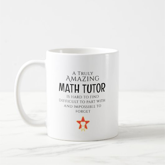 Mug Amazing Math Tutor Hard To Find Personalized Gift (Gauche)
