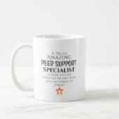Mug Amazing Peer Support Specialist Personalized gift (Gauche)