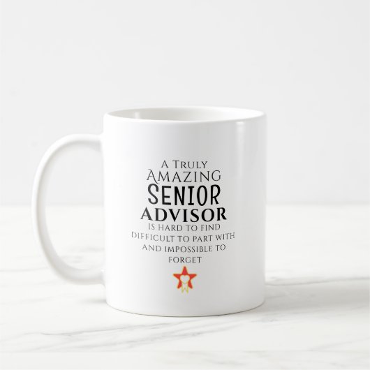 Mug Amazing Senior Advisor Hard To Find Personalized  (Gauche)