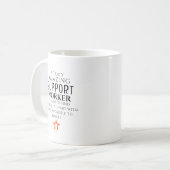 Mug Amazing Support Worker Hard To Find Personalized  (Devant gauche)