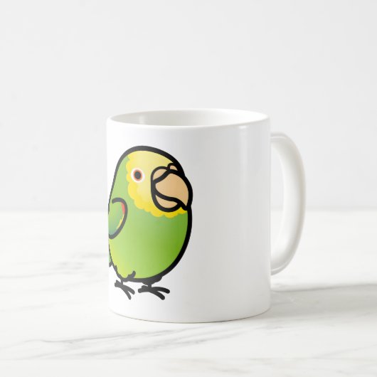 Mug Amazonie à double tête jaune (Devant droit)