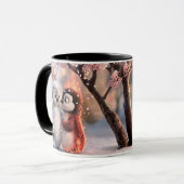 Mug Amber et Frosty - Coupe Fleur de Cerisier (Devant gauche)
