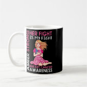 Mug Amber Forte Conscience du cancer du sein Sa lutte (Gauche)