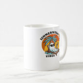 Mug Ambiance drôle de Summerween squelette Vacances d' (Devant droit)