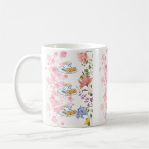 Mug Ambiance Élégante de Thé dans le Style Floral Vint
