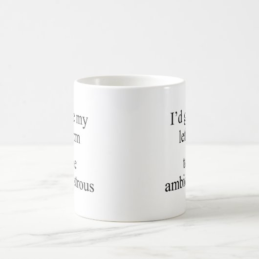 Mug Ambidexeux. (Centre)