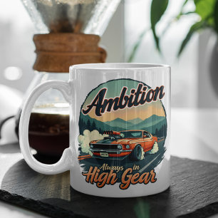 Mug Ambition en gros engrenages - Voiture classique vi