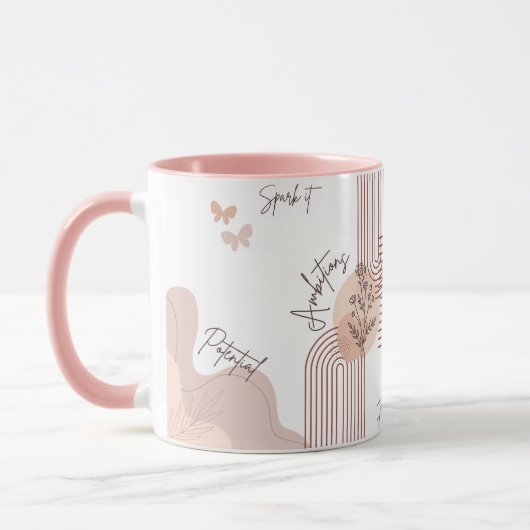 Mug Ambitions florales Abstraites et boue (Gauche)