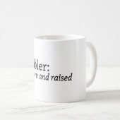 Mug Ambler Born et Raised (Devant droit)